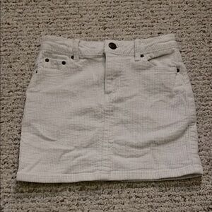 RSQ White Corduroy Mini Skirt (girls)
